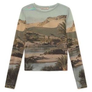 Paloma Wool Horatio Desierto Landscape Print Top